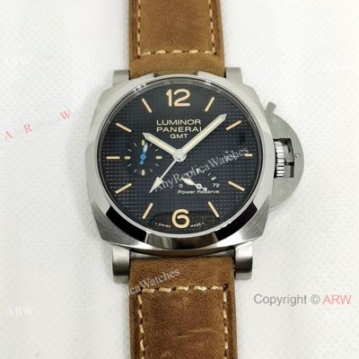 Copy Panerai Luminor GMT Pam1537 Watch 44mm SS Power Reserve Face